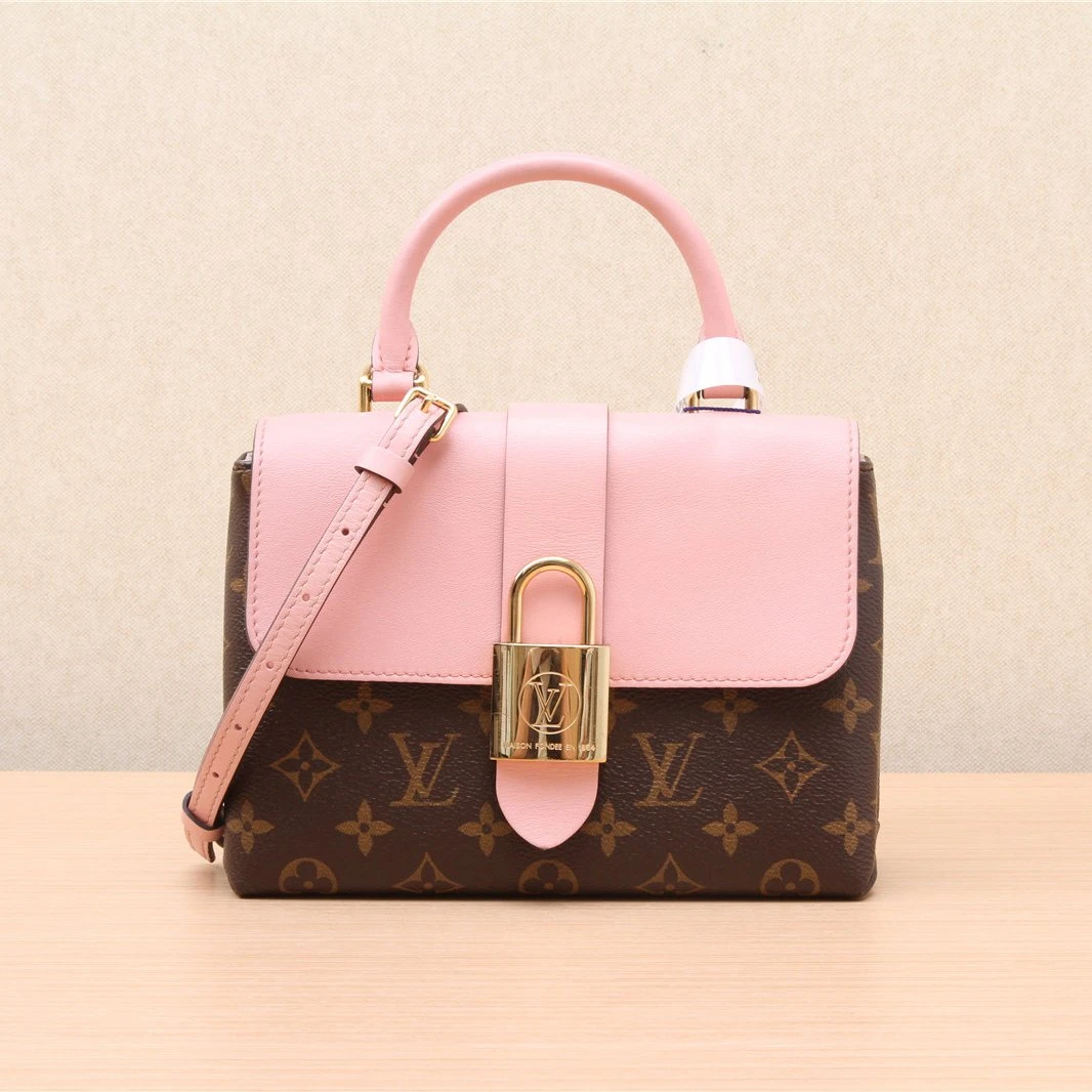 95新 LouisVuitton/路易威登 【精选】 BB锁头包粉色 P221294873