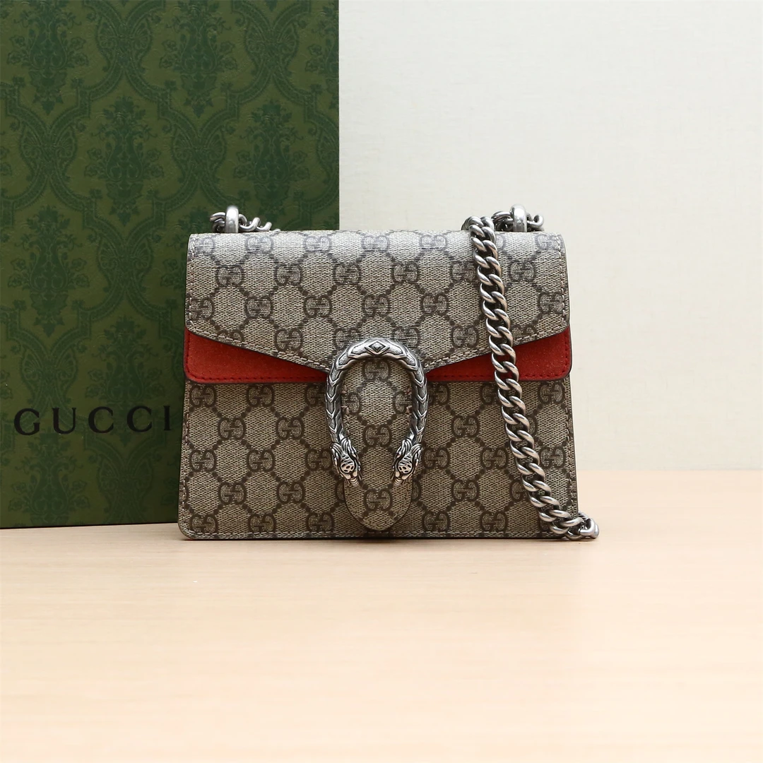 95新 GUCCI/古驰  Dionysus 酒神 高版 小号 20 乌木色P204928201