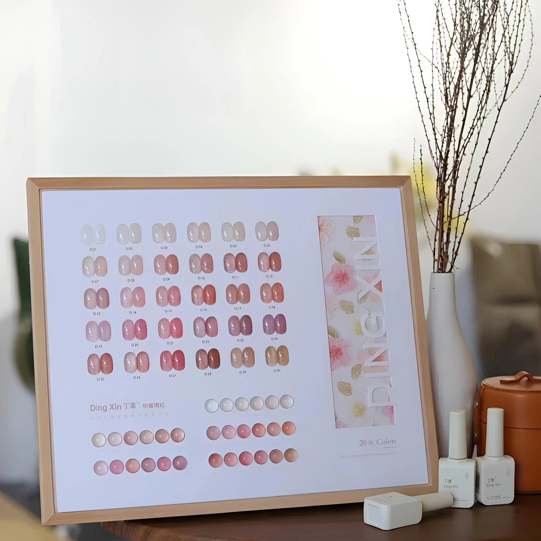 2024年新款丁莘30色蜜桃腮红甲油胶网红爆款春夏新品美甲店专用