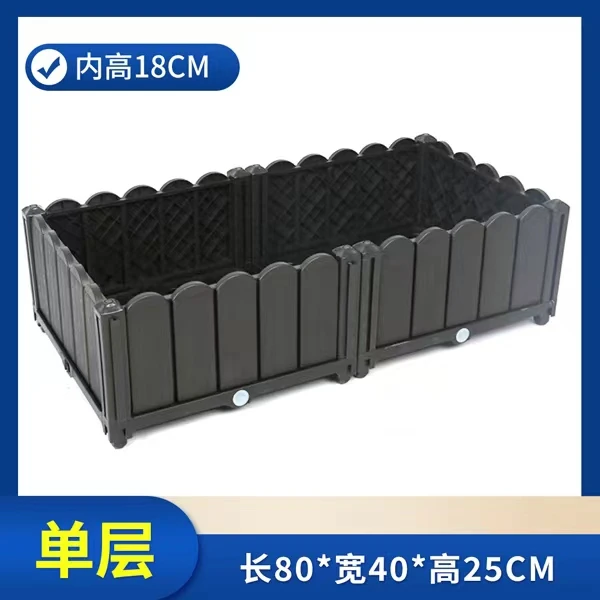 高颜值省空间庭院阳台耐用专用耐晒标准二联箱简单塑料耐用结实