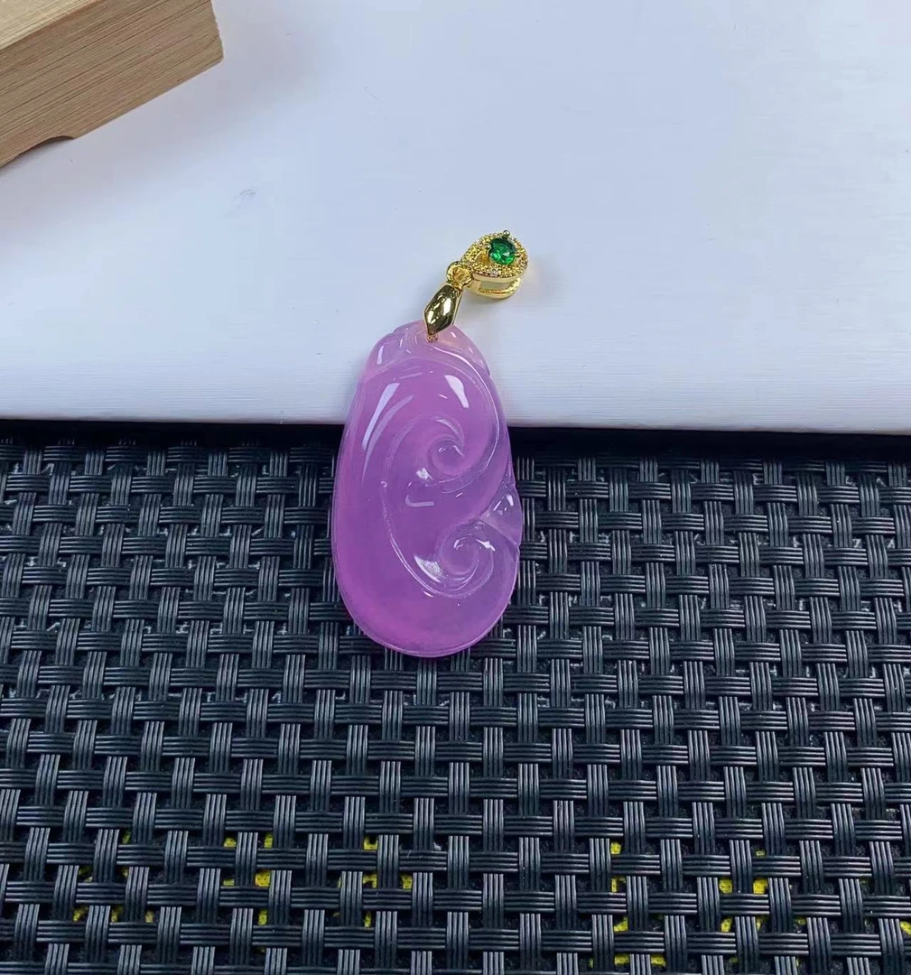 （聚宝严选）1101粉紫如意吊坠精致气质妈妈款时尚精美