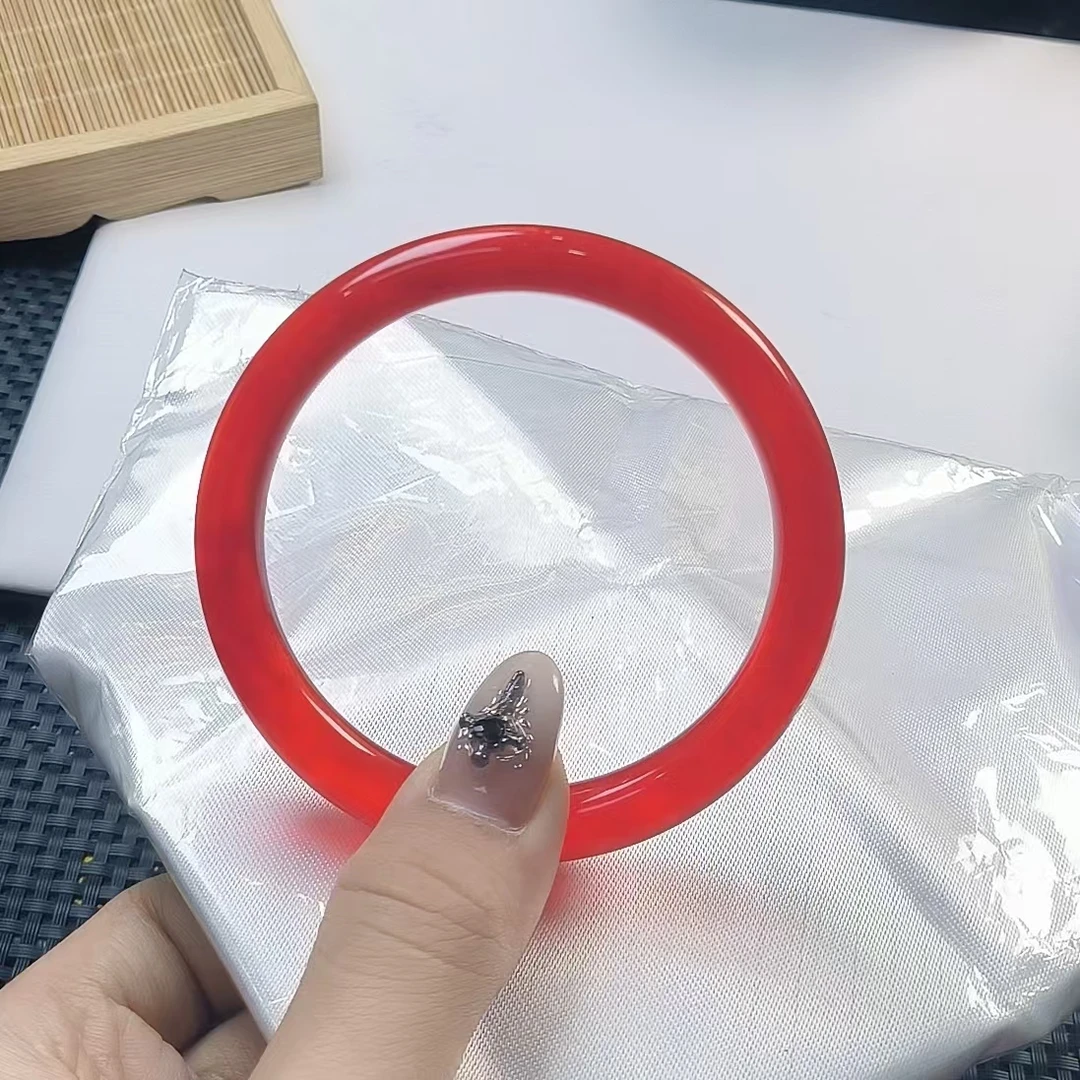 （聚宝严选）红细圆条手镯妈妈款时尚百搭气质精美小众精致