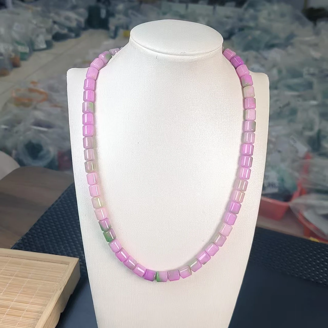 (聚宝严选）A842紫绿桶珠妈妈链百搭素款妈妈款时尚精美