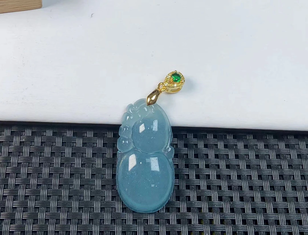 （聚宝严选）1095老蓝水葫芦吊坠精致气质妈妈款时尚精美