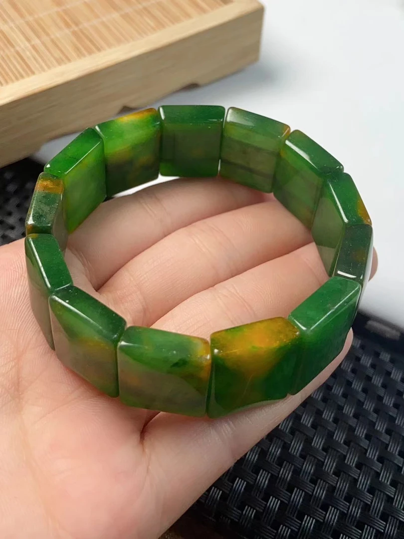 （聚宝严选）A916绿系孔雀紫料手牌妈妈款时尚精致精美百搭