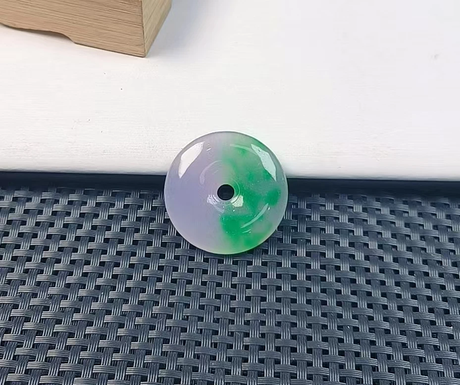 （聚宝严选）D011紫绿平安扣吊坠精致气质妈妈款时尚精美