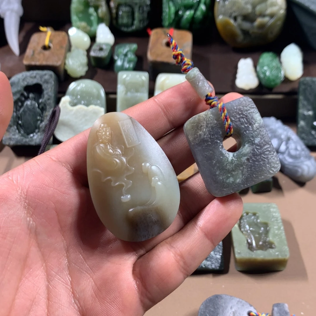 【闪购商品】和田玉颈饰未镶嵌叫**豆