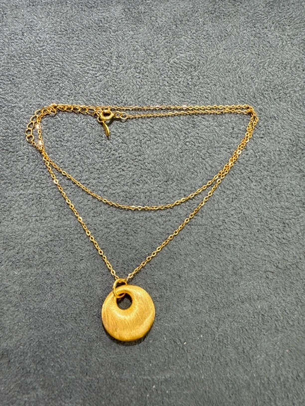 坠链均925银 银制公主扣项链一条-1861