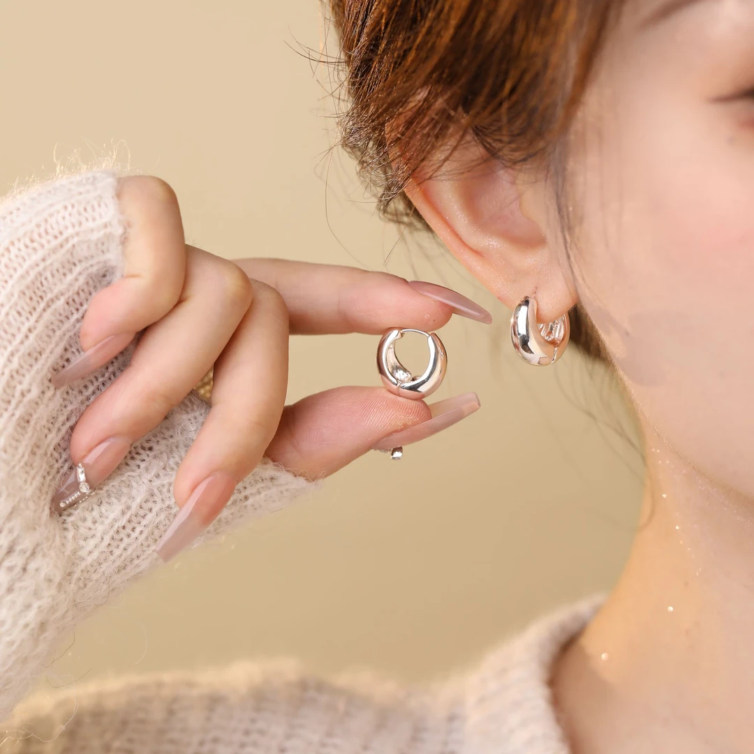 【水滴耳扣】轻奢原创设计耳环高级感耳扣精致百搭简约