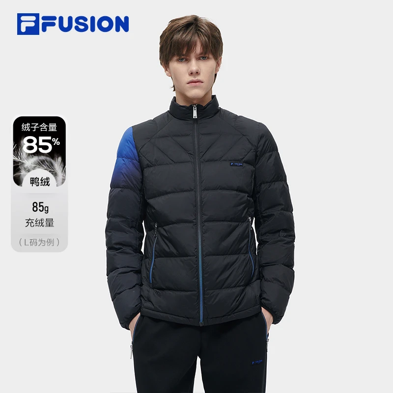 FILA FUSION X TEAM WANG design 2023合作系列情侣短款羽绒服