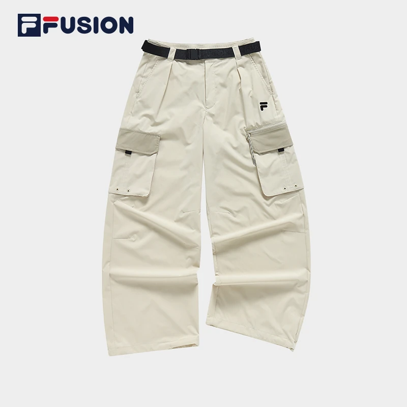 Fila/斐乐潮牌女装梭织长裤夏季潮流宽松休闲直筒裤子 T11W321806