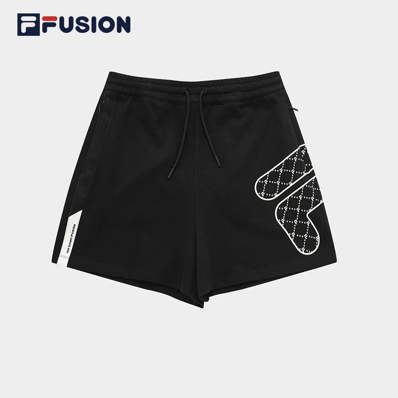 FILA/斐乐爆款经典老花女短裤新款针织短裤舒服穿搭