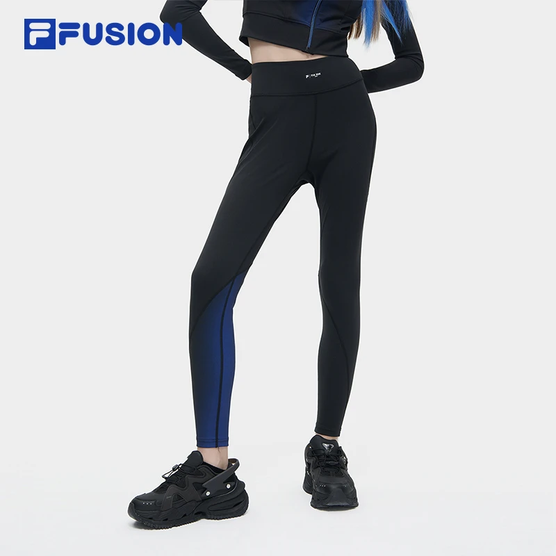 FILA FUSION X TEAM WANG design 2023合作系列女子针织打底裤