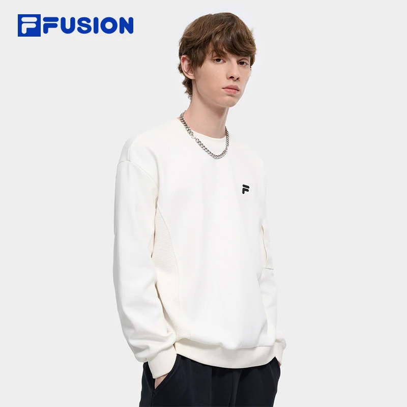 Fila/斐乐宽松潮流运动卫衣男款秋冬宽松圆领卫衣长袖时尚套头衫