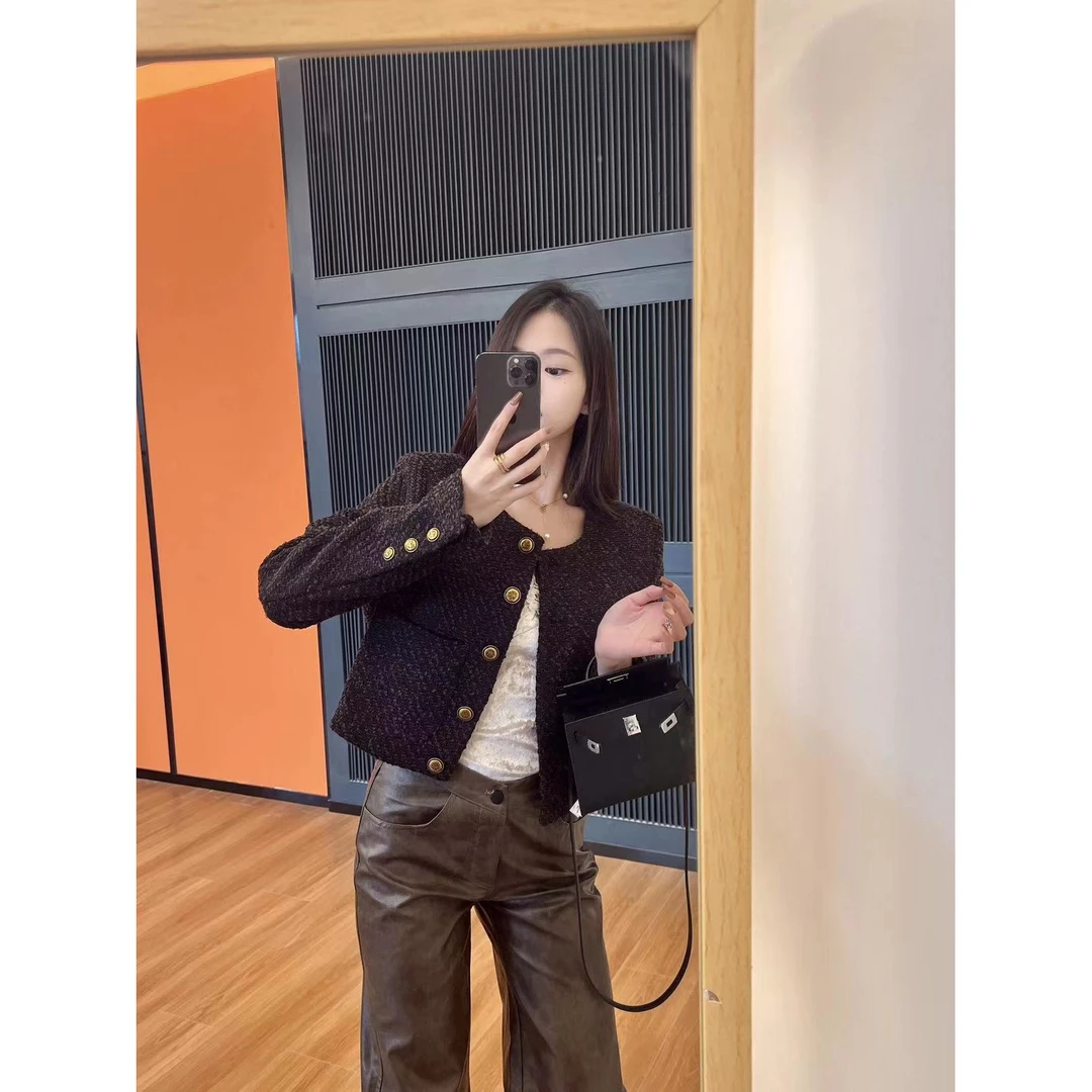 xxxwxz王希之  深咖香香风短外套#11981