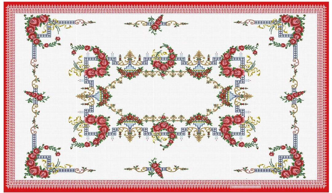 尺寸2米X1.5米不带花边桌布新疆民族风格配针线半成品