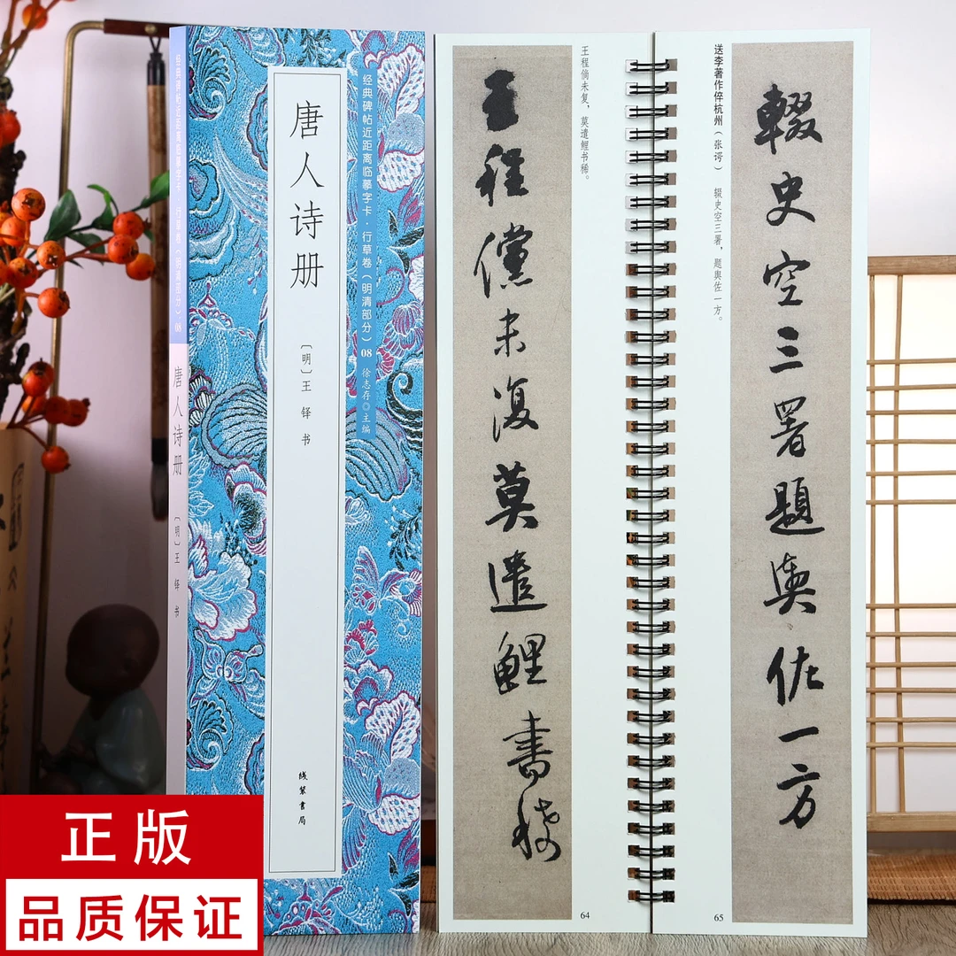 王铎行书唐人诗册 静文轩近距离临摹字帖