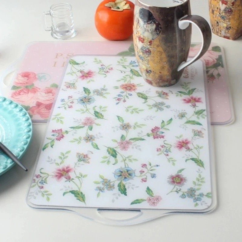 韩国进口玫瑰双面菜板TPU软菜板环保菜板花纹菜板面板卫生亲环境
