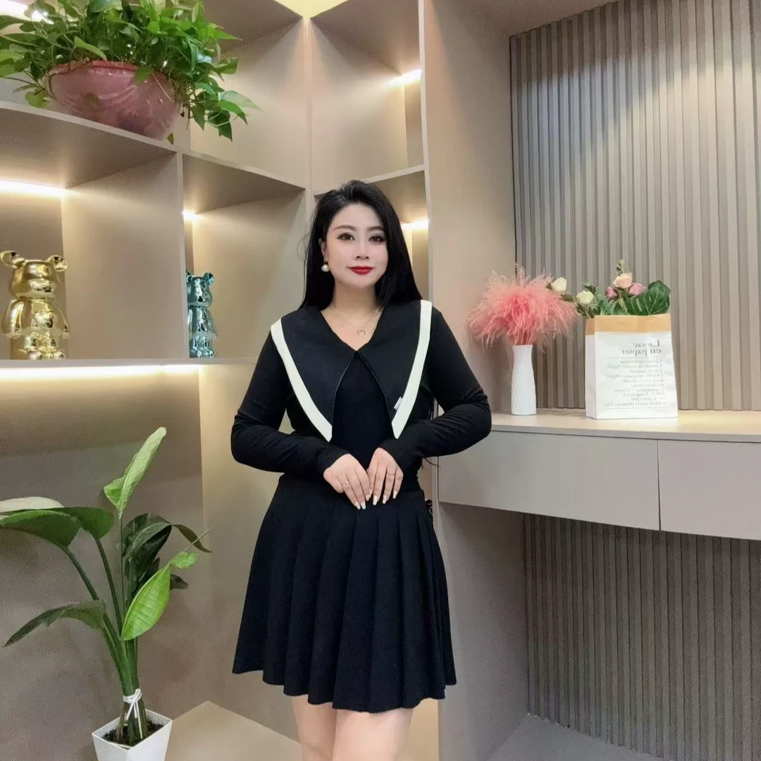 冬季洋气小衫-甜 3441时尚气质大领潮流舒适显瘦胖MM大码女装新款