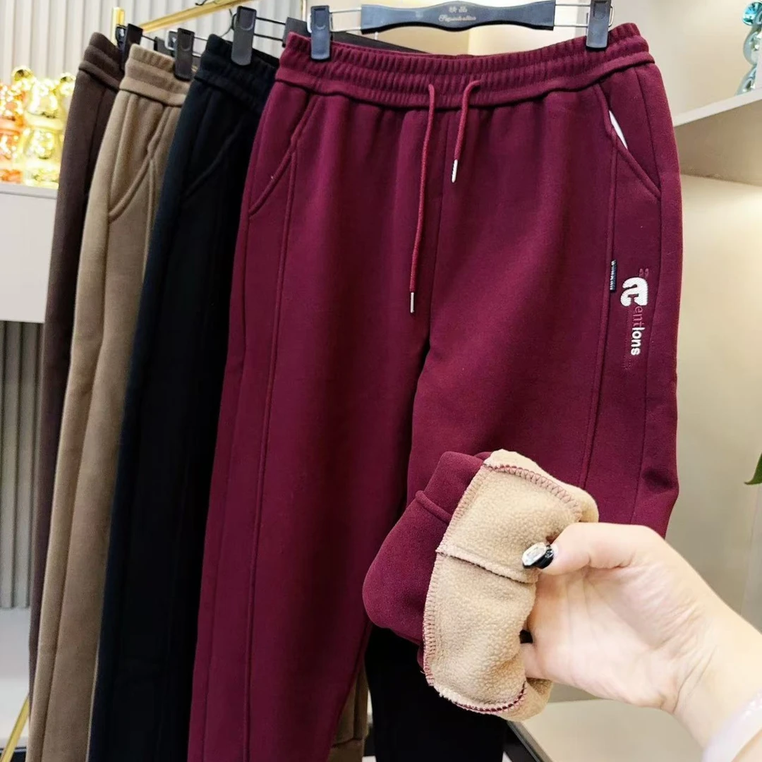 秋冬潮流休闲裤-果 6652时尚洋气加绒加厚保暖款胖MM大码女装新款