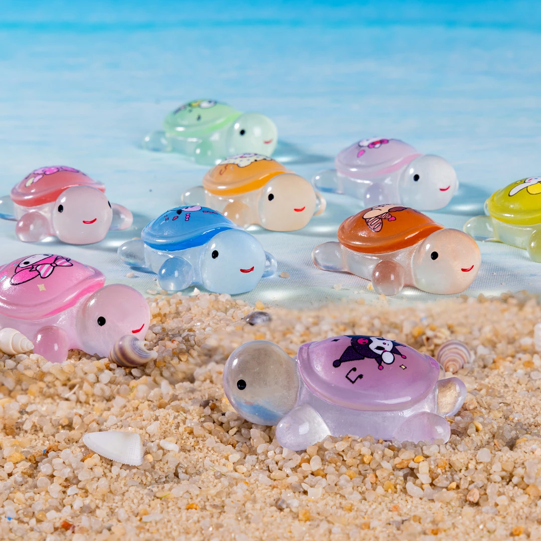 {回家拆}4.6cm三丽鸥龟爸爸全夜光小乌龟厂长库洛米可爱模型