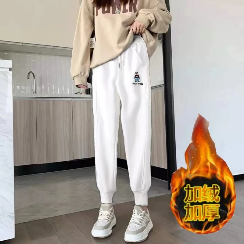 橙轩【刺绣人】时尚百搭潮流情侣休闲裤