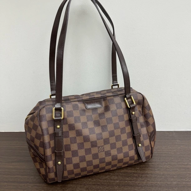 95新 LouisVuitton/路易威登 觅时/lv/棋盘格双肩带单肩/113011