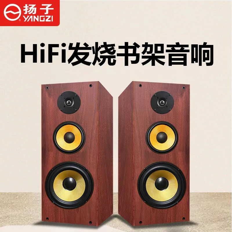 YANGZI/扬子8寸高中低三分频播放木质喇叭家庭影院立体声箱高保真