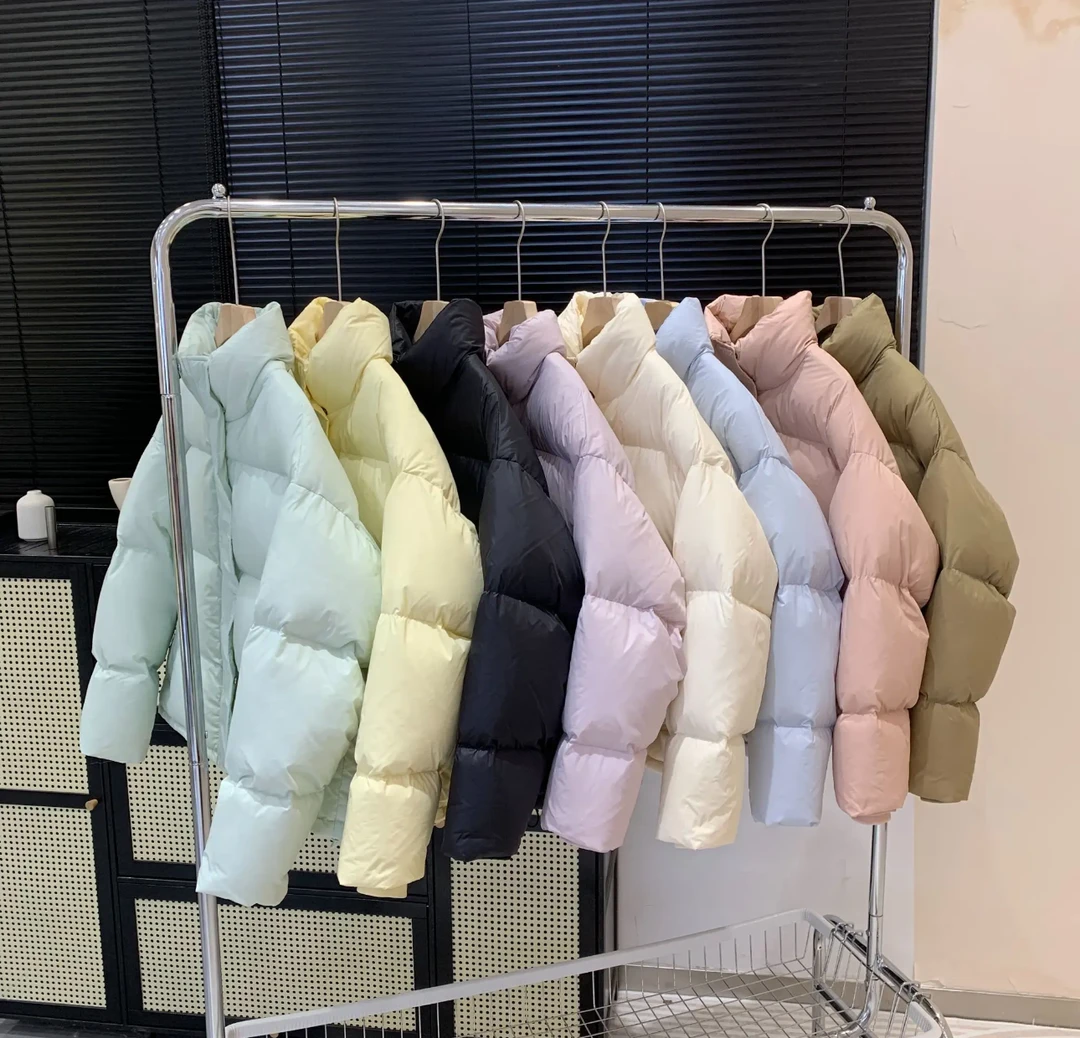 【飘飘专属】短款羽绒服95白鸭绒短款宽松立领加厚外套女1111播