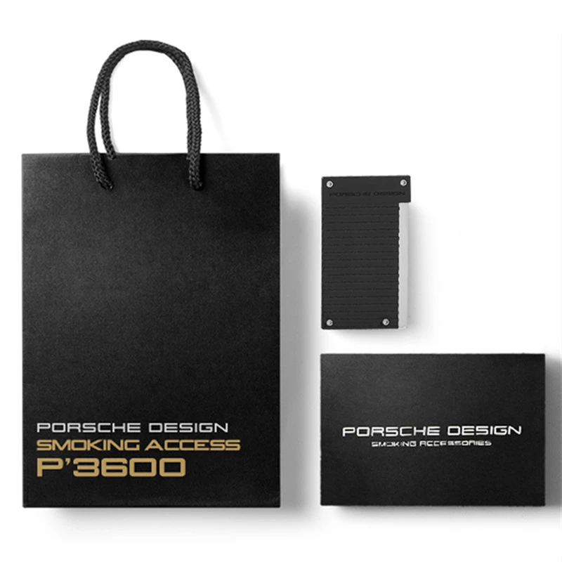 Porsche Design保时捷打火机超薄磨砂直冲蓝焰防风高档男士礼物