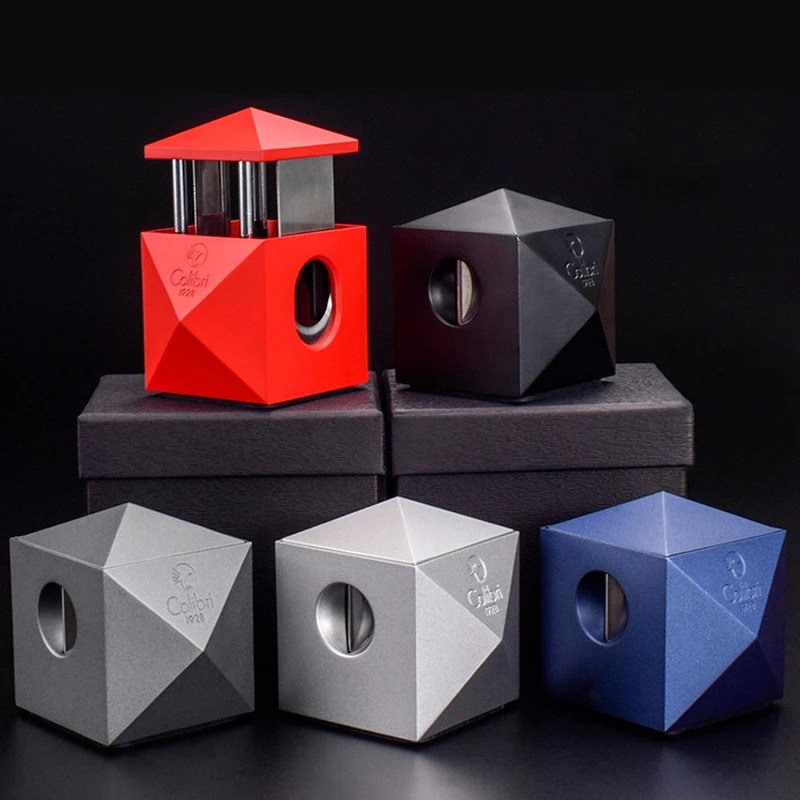 美国COLIBRI科乐比台式雪茄剪锋利刀刃V字剪平口剪二合一剪烟闸刀