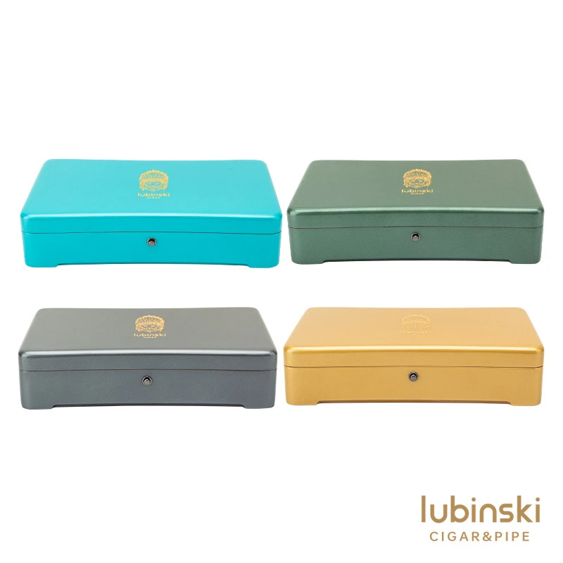 LUBINSKI鲁宾斯基雪松木醇化盒12支装大容量便携储存雪茄保湿盒