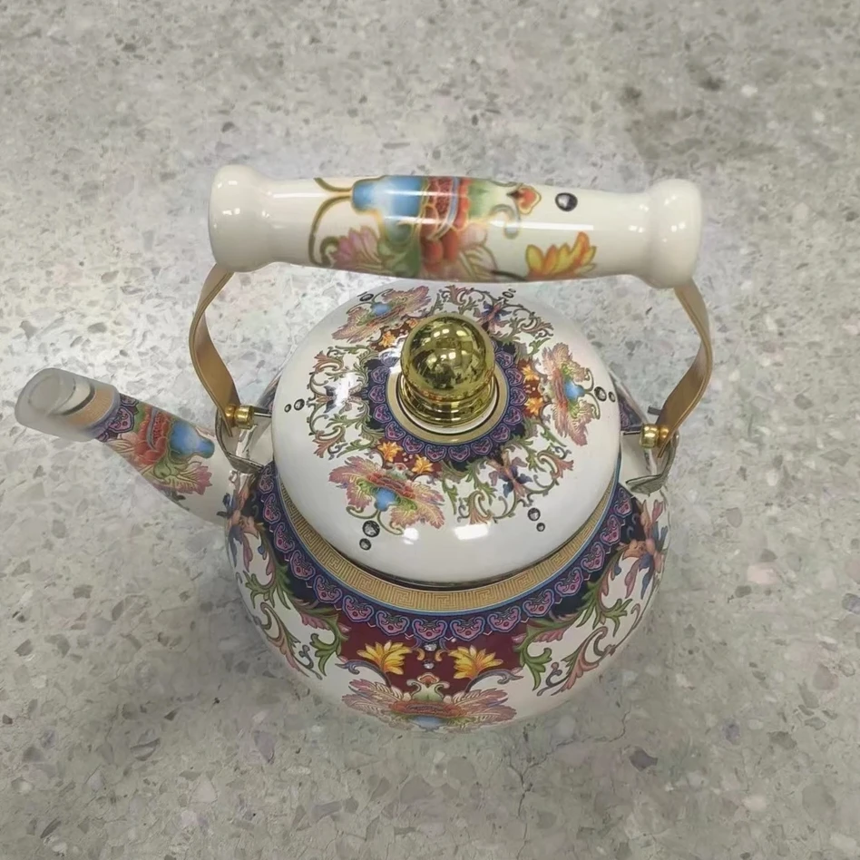 珐琅搪瓷凉开水壶复古冉曦