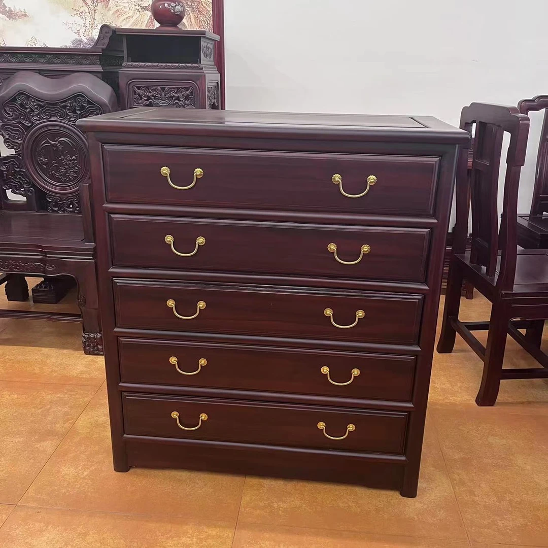 南美酸Z实木五斗柜中式简约多层抽屉式柜大容量客厅卧室玄关柜