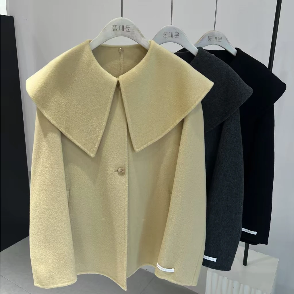 (不退换)DDM韩系短款海军领大衣2328款