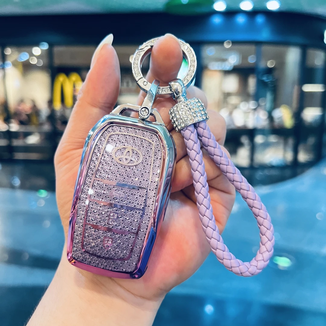 丰田钥匙套新凯美瑞亚洲龙汉兰达卡罗拉普拉多雷凌荣放RAV4扣高档