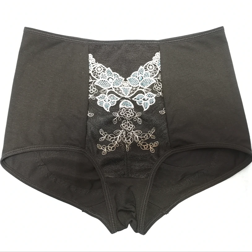 【带磁石】品牌内裤女美体塑身内衣蕾丝亲肤无痕透气杀菌三角内裤潮