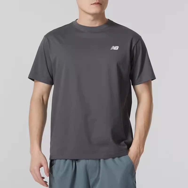 NEW BALANCE春秋款男士运动T恤休闲简约百搭圆领针织短袖AMT42315