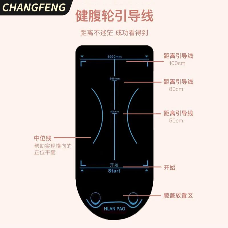 CHANGFENG/昌峰健腹轮专用体位垫瑜伽居家运动健身隔音减震瑜伽垫