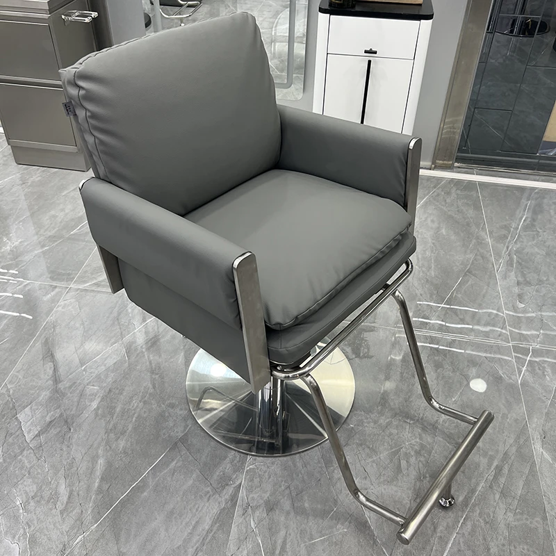 新款网红理发店椅子烫染剪发椅现代简约时尚美发凳子高端发廊专用