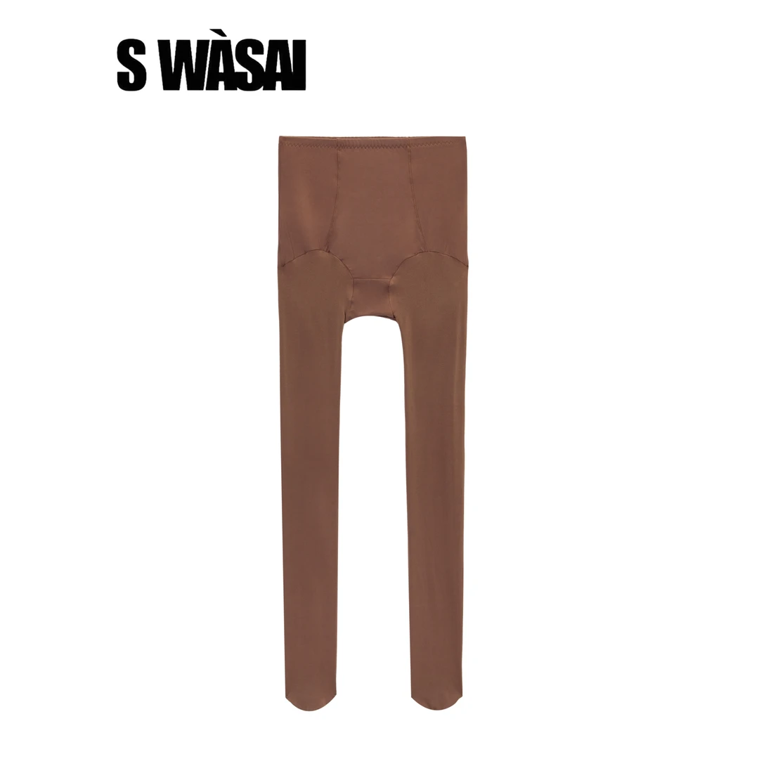 swasai袜噻 半糖加奶 秋冬不臃肿蓄热升温慕斯绒连裤袜美拉德90克