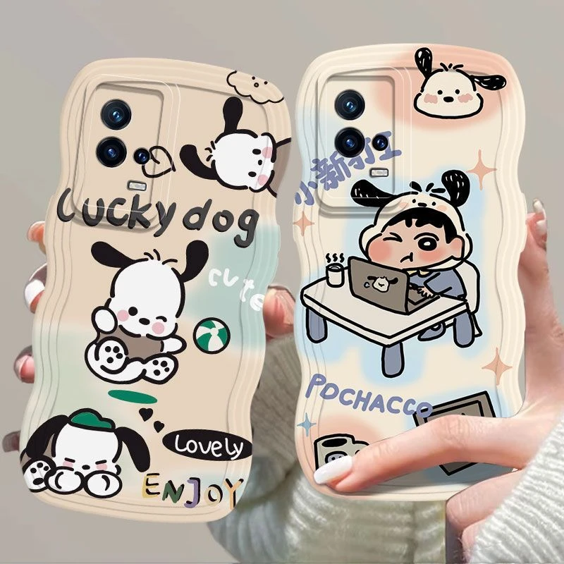 适用vivoiQOO8手机壳小新打工磨砂耐脏iqoo8pro全包卡通软壳个性