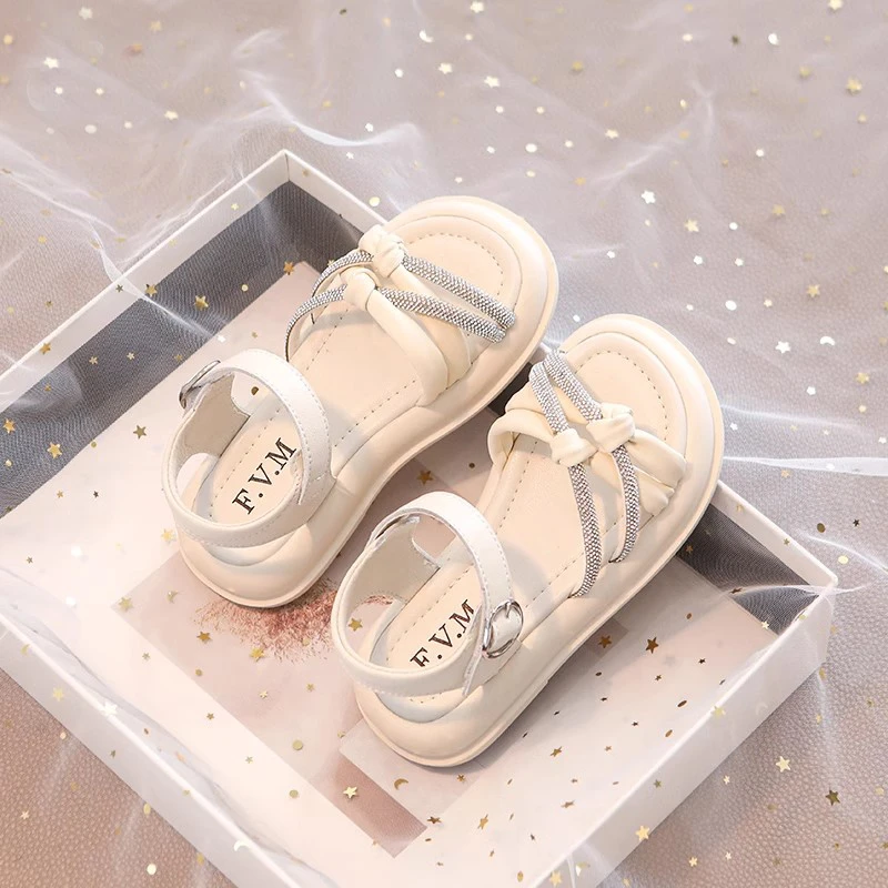 女童凉鞋夏季宝宝公主鞋大童百搭休闲2024新款网红儿童时尚沙滩鞋