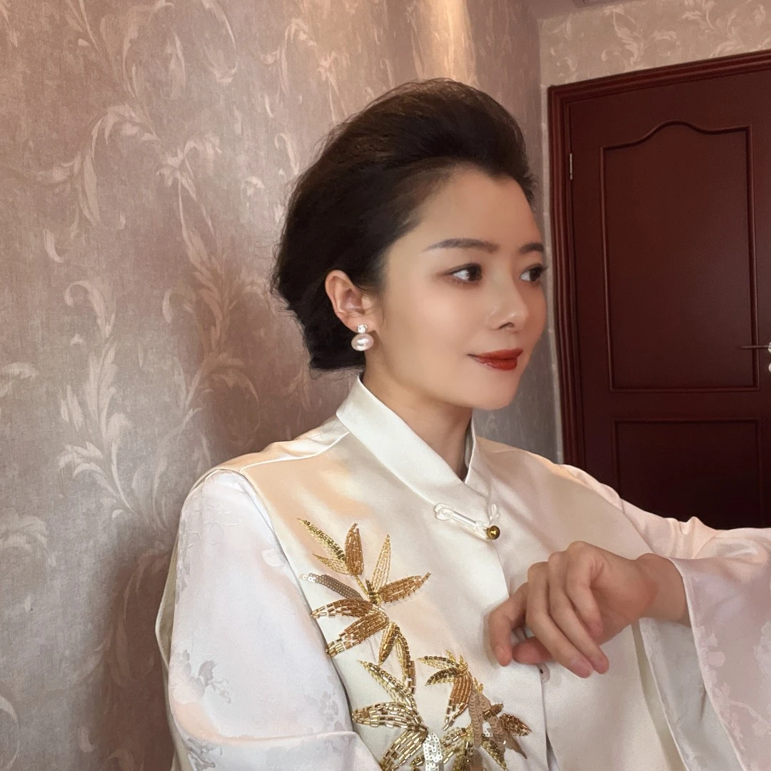 沉默 裳新国潮竹叶刺绣立领马甲