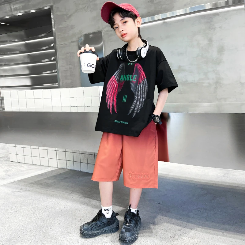 男童夏款套装2024新款夏季中大儿童网红休闲酷帅潮【QY】BF276