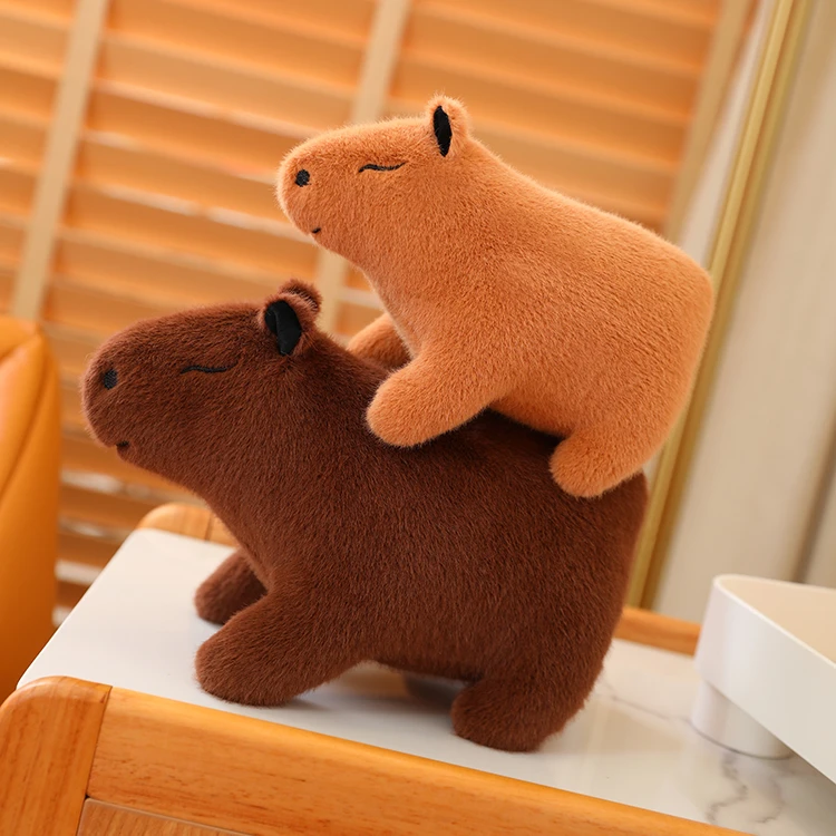 水豚玩偶capybara网红公仔卡皮巴拉毛绒玩偶仿真动物摆件玩具礼物