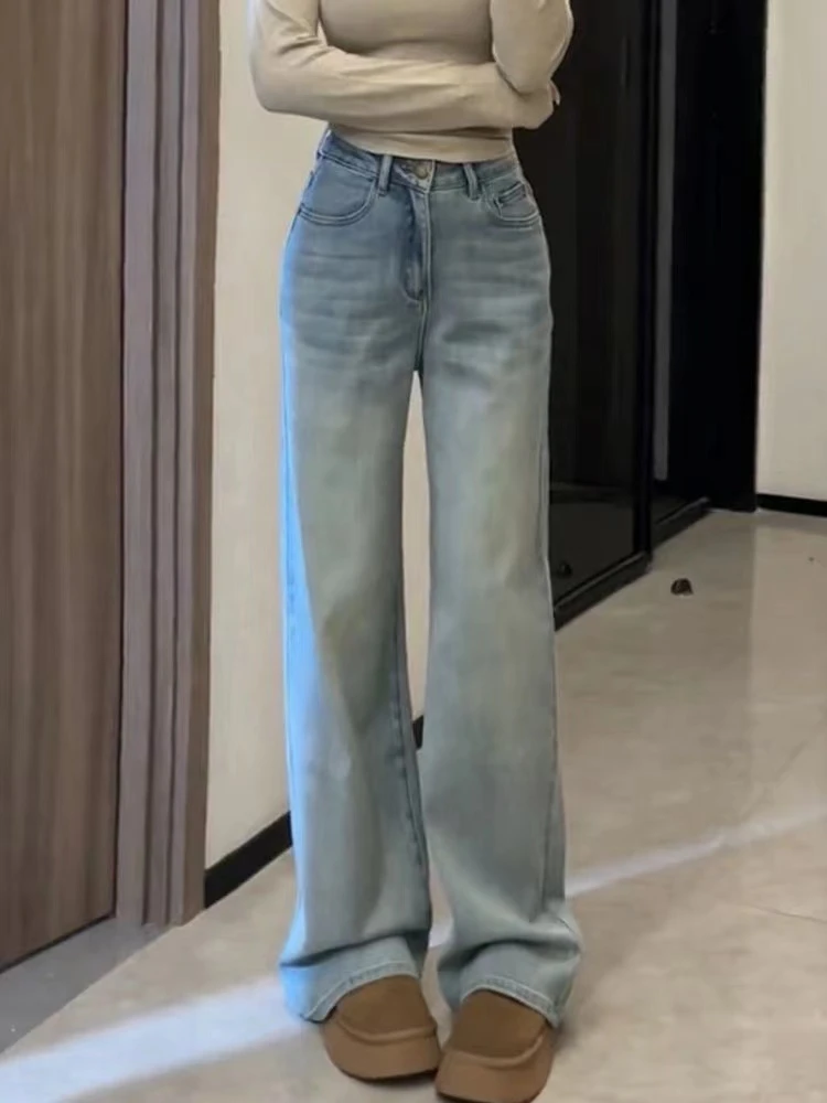 <西>2025百搭显瘦高腰直筒时尚牛仔裤【以直播间主播贴编号为准】