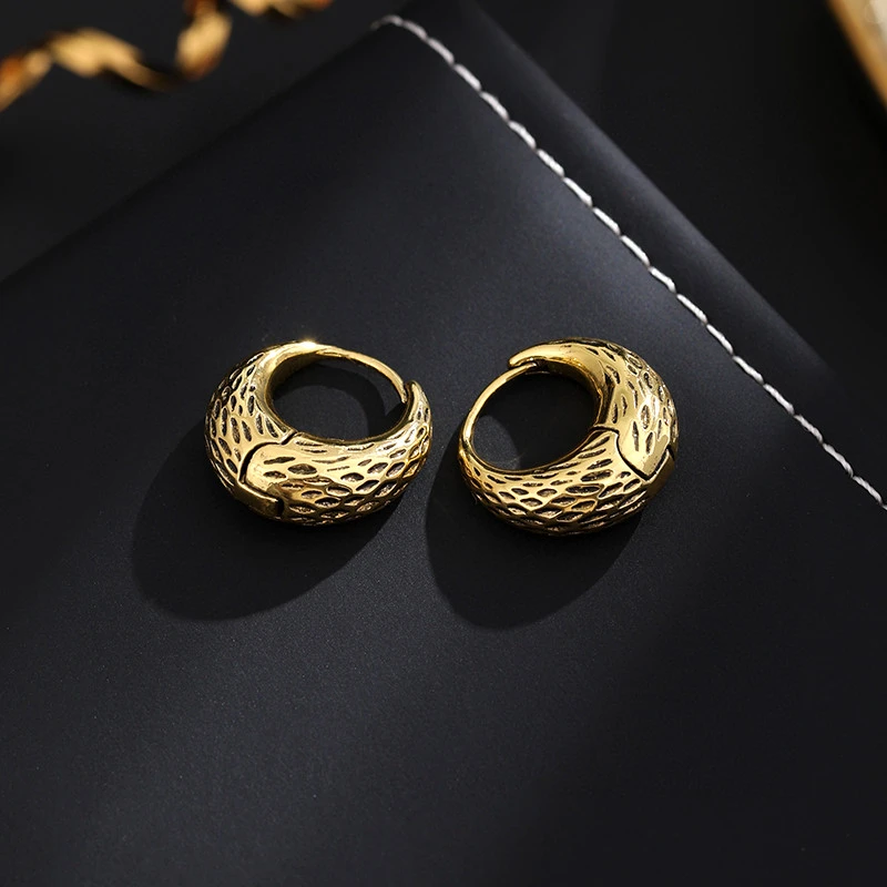 铜合金耳饰 《货号6934》欧美时尚气质金属风耳扣