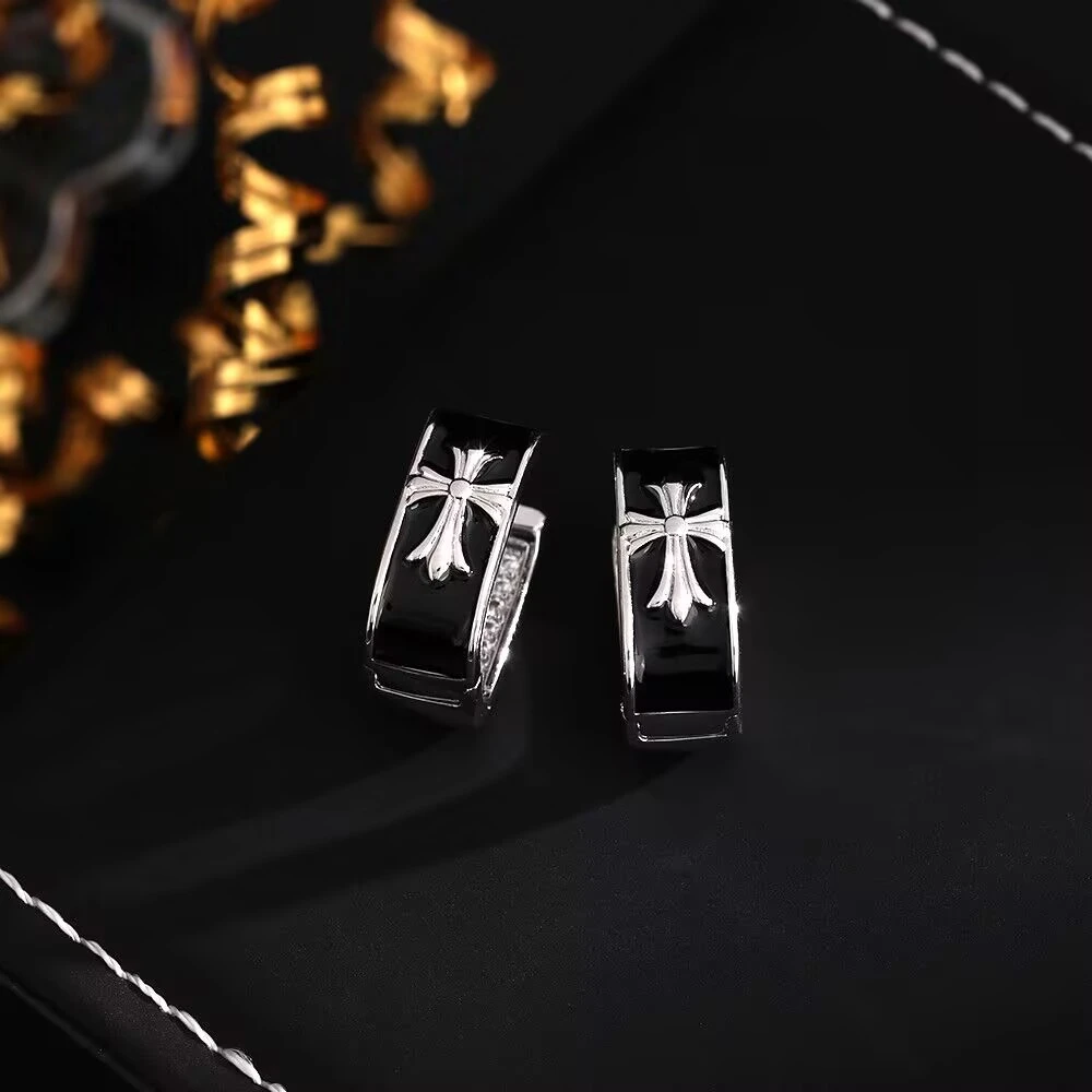 铜合金耳饰 《货号6213》 黑色耳扣