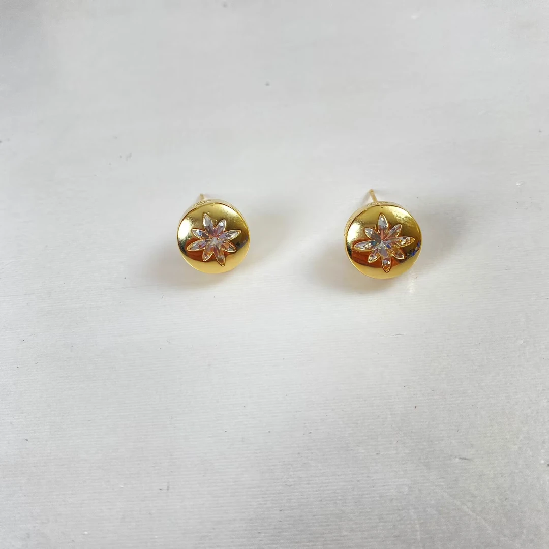 铜合金耳饰 《货号8465》八芒星小耳钉